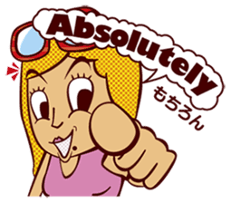 Bilingual Talk Stickers English&Japanese sticker #2096953