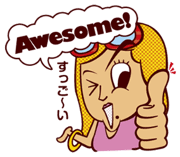 Bilingual Talk Stickers English&Japanese sticker #2096957