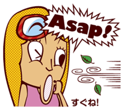 Bilingual Talk Stickers English&Japanese sticker #2096960