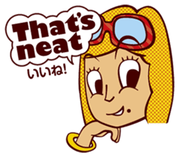 Bilingual Talk Stickers English&Japanese sticker #2096962