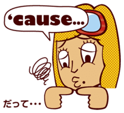 Bilingual Talk Stickers English&Japanese sticker #2096966