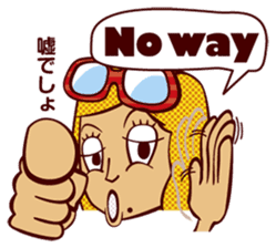 Bilingual Talk Stickers English&Japanese sticker #2096968