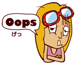 Bilingual Talk Stickers English&Japanese sticker #2096969