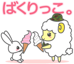 Moko-chan of sheep 3 sticker #2097459