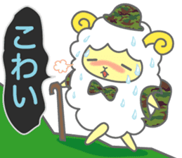 Moko-chan of sheep 3 sticker #2097470