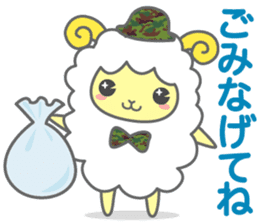 Moko-chan of sheep 3 sticker #2097478