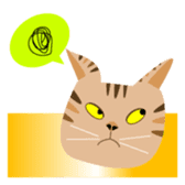 pineapple cat sticker #2097801