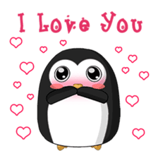 Piroo Cute Penguin and Family sticker #2098269