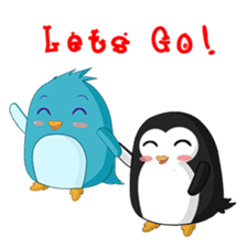 Piroo Cute Penguin and Family sticker #2098285