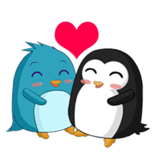 Piroo Cute Penguin and Family sticker #2098286