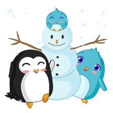 Piroo Cute Penguin and Family sticker #2098287