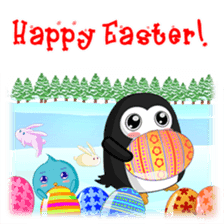 Piroo Cute Penguin and Family sticker #2098289