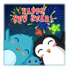 Piroo Cute Penguin and Family sticker #2098292