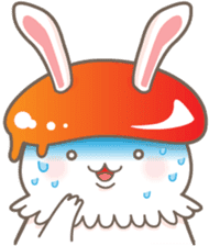 Mushroom rabbit Sticker sticker #2098374