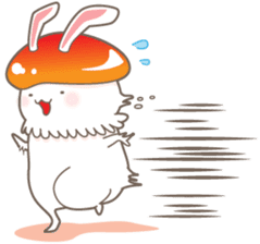 Mushroom rabbit Sticker sticker #2098388