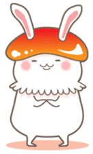 Mushroom rabbit Sticker sticker #2098389