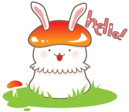 Mushroom rabbit Sticker sticker #2098391