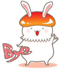 Mushroom rabbit Sticker sticker #2098399