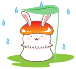 Mushroom rabbit Sticker sticker #2098402
