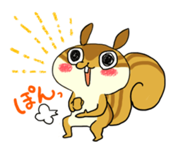 The animals of a round eye sticker #2099126