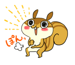 The animals of a round eye sticker #2099126