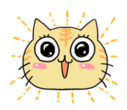 The animals of a round eye sticker #2099132