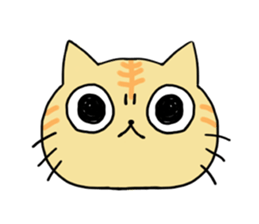 The animals of a round eye sticker #2099133