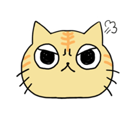 The animals of a round eye sticker #2099134