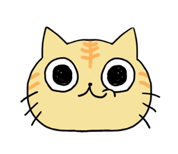 The animals of a round eye sticker #2099135