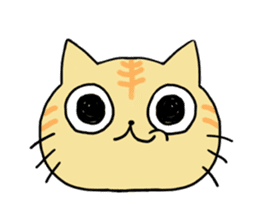 The animals of a round eye sticker #2099135