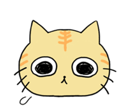 The animals of a round eye sticker #2099136