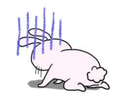 The animals of a round eye sticker #2099142