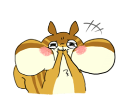 The animals of a round eye sticker #2099143