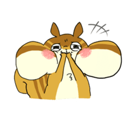 The animals of a round eye sticker #2099143