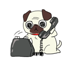 The animals of a round eye sticker #2099144