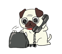 The animals of a round eye sticker #2099144