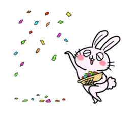 The animals of a round eye sticker #2099145