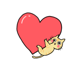 The animals of a round eye sticker #2099148