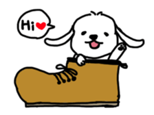 Maltese Puppy Little White sticker #2099488