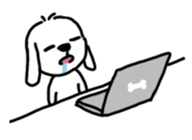 Maltese Puppy Little White sticker #2099499