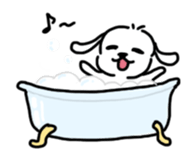 Maltese Puppy Little White sticker #2099504