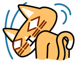 Bad eyed cat sticker #2099957