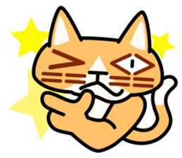 Bad eyed cat sticker #2099966