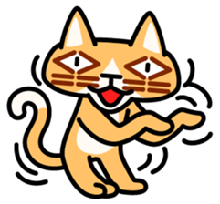 Bad eyed cat sticker #2099978