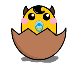 ox horn eggs(Blessing articles) sticker #2099990