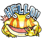 Golden Horned Frog-"curry" sticker #2100021