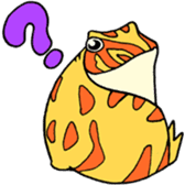 Golden Horned Frog-"curry" sticker #2100047