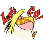 Golden Horned Frog-"curry" sticker #2100056