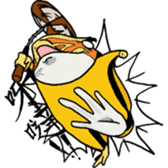 Golden Horned Frog-"curry" sticker #2100058