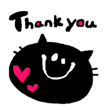 Black Cat Chantilly sticker #2100143